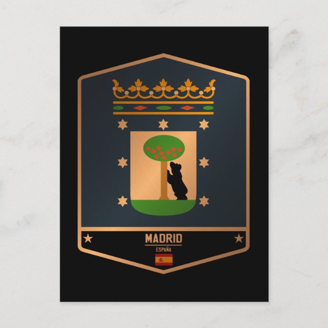 Madrid Postkarte (Vorderseite)