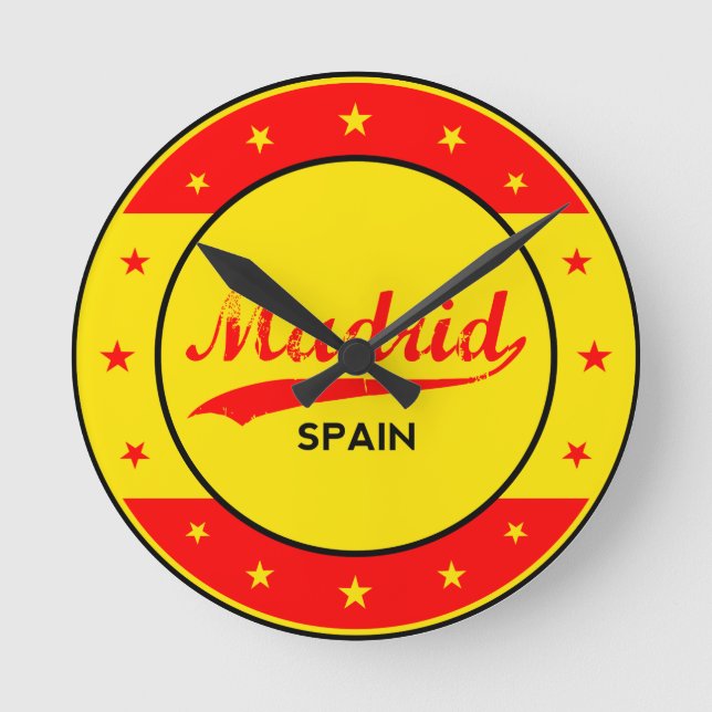 Madrid Runde Wanduhr (Vorderseite)