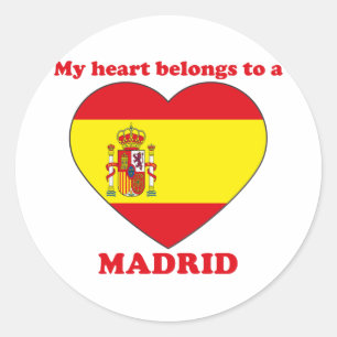 Madrid Runder Aufkleber