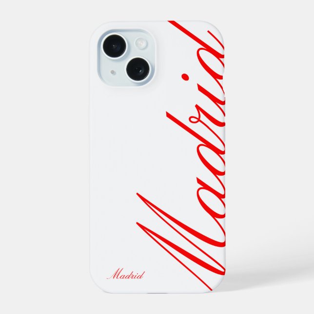 Madrid - schöner iPhone Case 15 Hülle (Rückseite)
