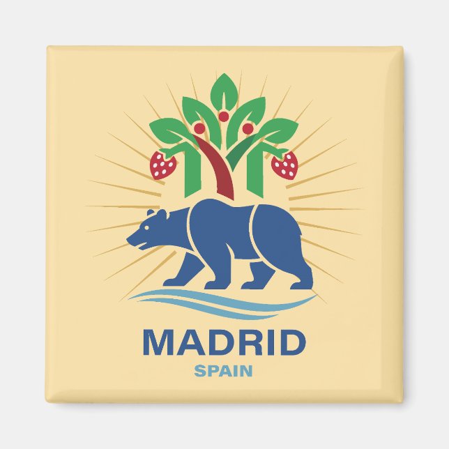 Madrid Spain Europe Magnet (Vorne)