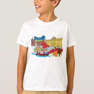 Madrid Spanien Bekannte Stadt T-Shirt