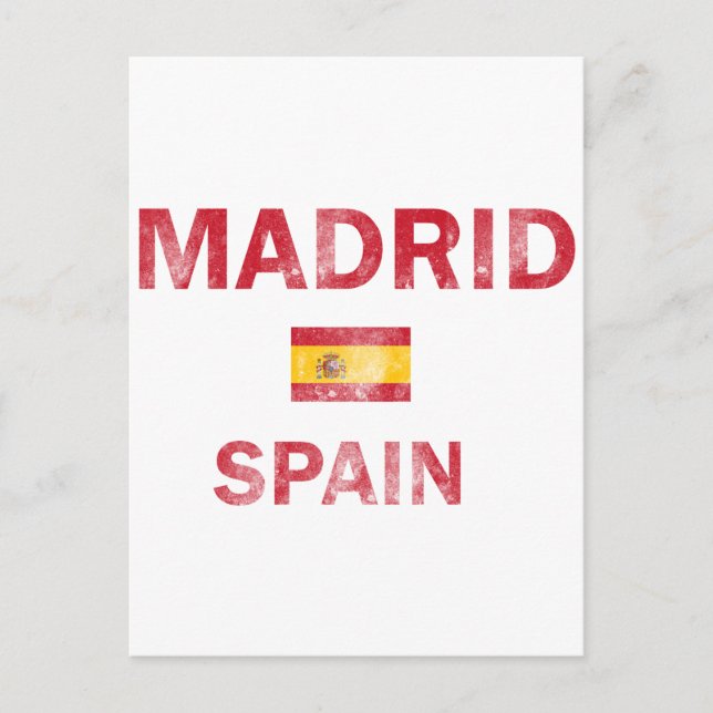 Madrid Spanien Designs Postkarte (Vorderseite)