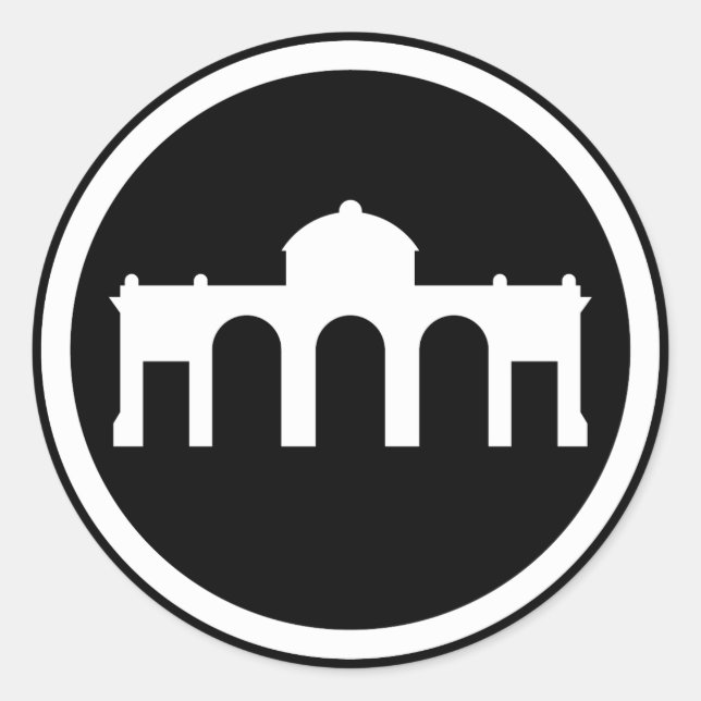 Madrid, Spanien - Die moderne Euro-Sammlung Runder Aufkleber (Vorderseite)