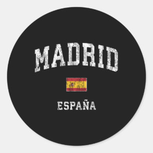 Madrid Spanien Espana Sportsport Runder Aufkleber