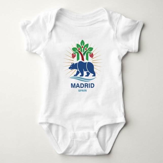 Madrid Spanien Europa Baby Strampler (Vorderseite)