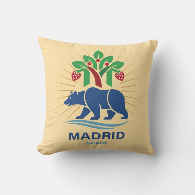 Madrid Spanien Europa Kissen (Vorderseite)