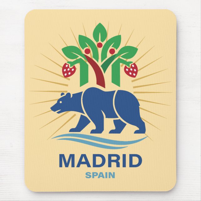 Madrid Spanien Europa Mousepad (Vorne)
