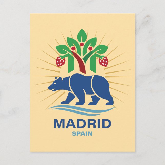Madrid Spanien Europa Postkarte (Vorderseite)