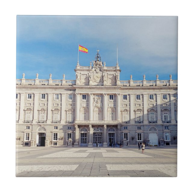 Madrid Spanien Festung Palast Fliese (Vorderseite)