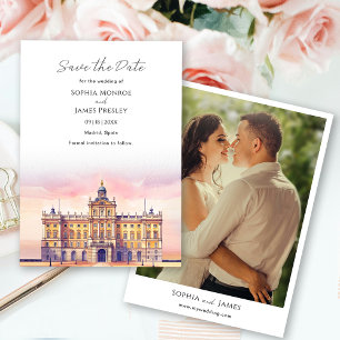Madrid Spanien Hochzeit in Urlaubsort Save The Date