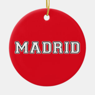 Madrid Spanien Keramik Ornament