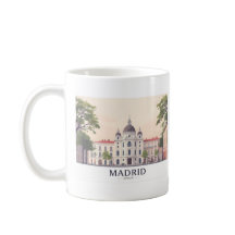 Madrid Spanien Königlicher Palast Pastell Reisedes