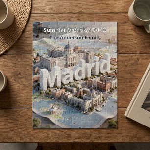 Madrid Spanien Königspalast Stadtansicht Familienu