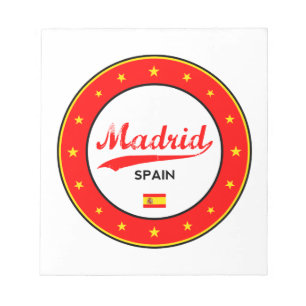 Madrid, Spanien, Kreis, weiß Notizblock