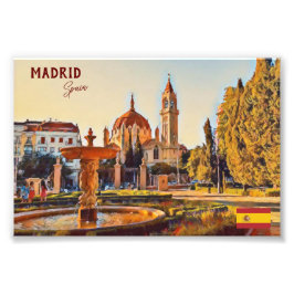Madrid Spanien Landschaft Souvenir Fotodruck