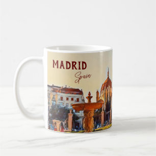 Madrid Spanien Landschaft Souvenir Kaffeetasse