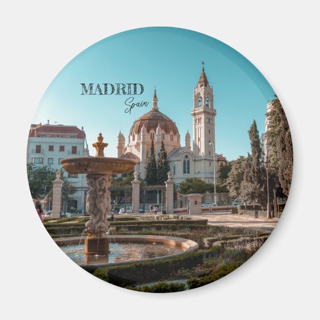 Madrid Spanien Landschaft Souvenir Magnet (Vorne)