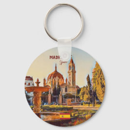 Madrid Spanien Landschaft Souvenir Schlüsselanhänger