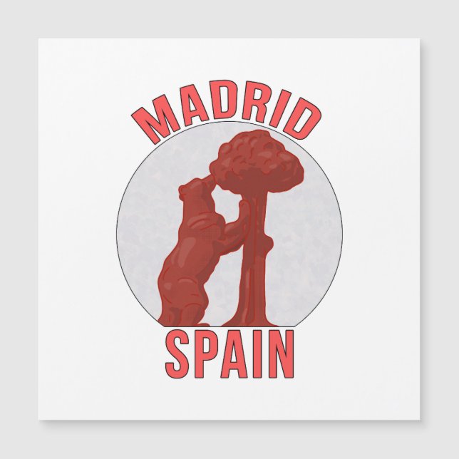 Madrid Spanien Magnetkarte (Vorderseite)