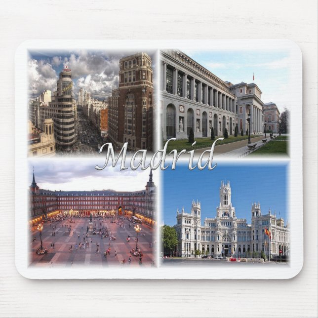 Madrid Spanien Mousepad (Vorne)