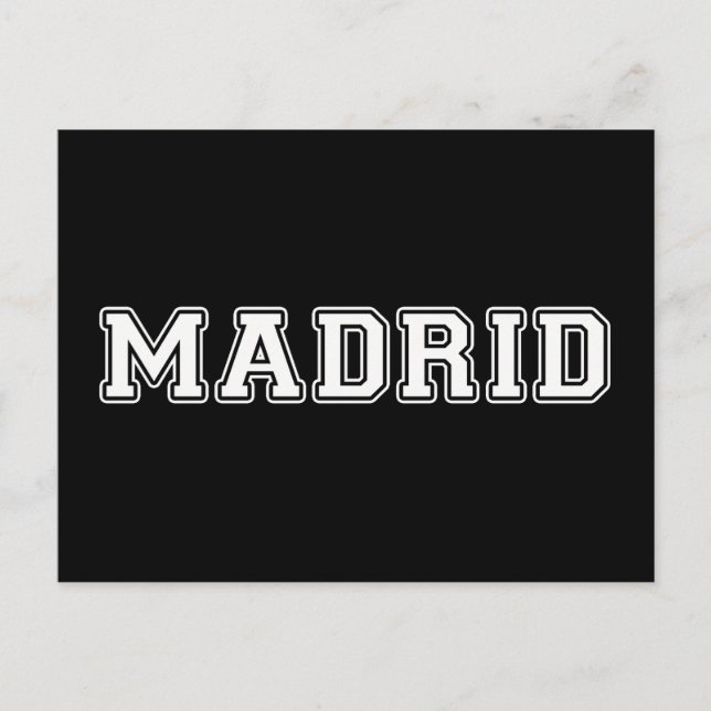 Madrid Spanien Postkarte (Vorderseite)