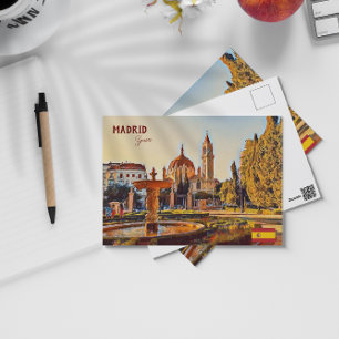Madrid Spanien Reise Landschafts-Souvenir Postkart Postkarte