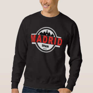 Madrid Spanien Skyline City Trip Sweatshirt