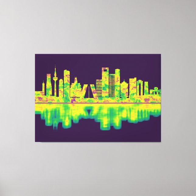 Madrid Spanien Skyline Leinwanddruck (Vorderseite)
