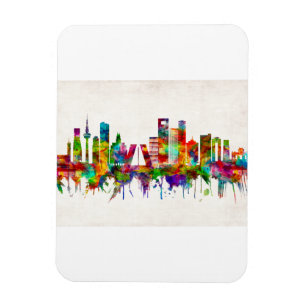 Madrid Spanien Skyline Magnet