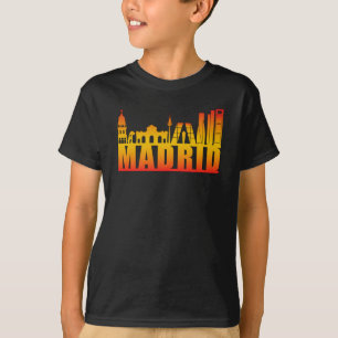 Madrid Spanien Stadt Stadtseite Skyline Funny Gesc T-Shirt
