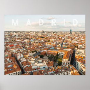Madrid Spanien Stadtansicht Reise Foto Poster