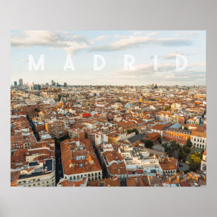 Madrid Spanien Stadtansicht Reise Foto Poster