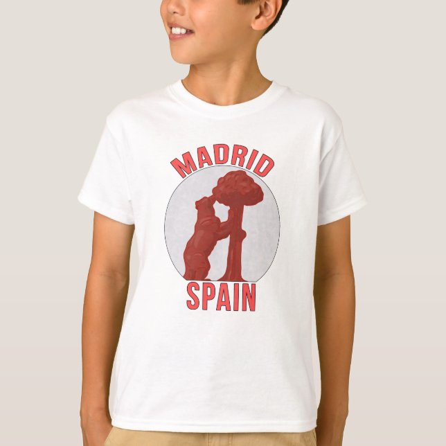 Madrid Spanien T-Shirt (Vorderseite)
