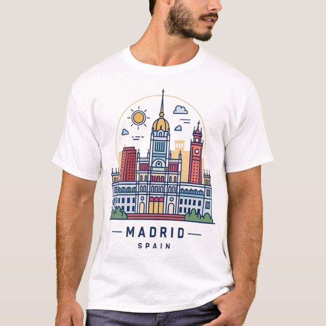 MADRID, SPANIEN T-Shirt (Vorderseite)