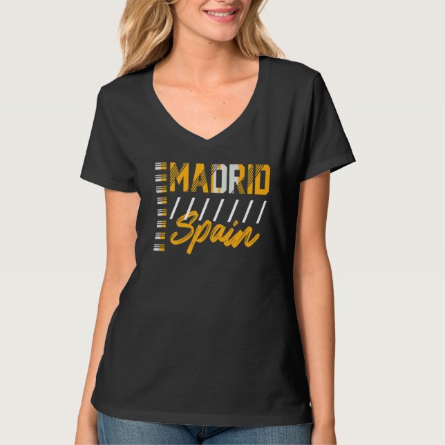 Madrid Spanien T-Shirt (Vorderseite)