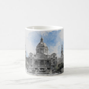 Madrid Spanien - Urlaub Souvenir mit Landschaftlic Kaffeetasse