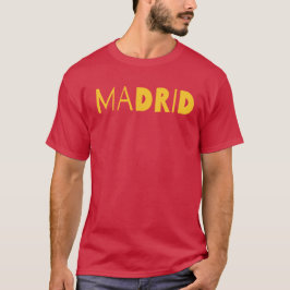 Madrid Spanish city typography logo design. T-Shirt