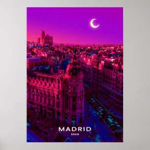 Madrid Stadt Poster