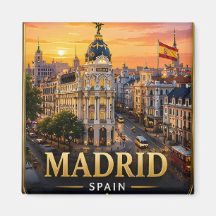 🗺️ Madrid Stadt Souvenir Für Europäische Reise Magnet