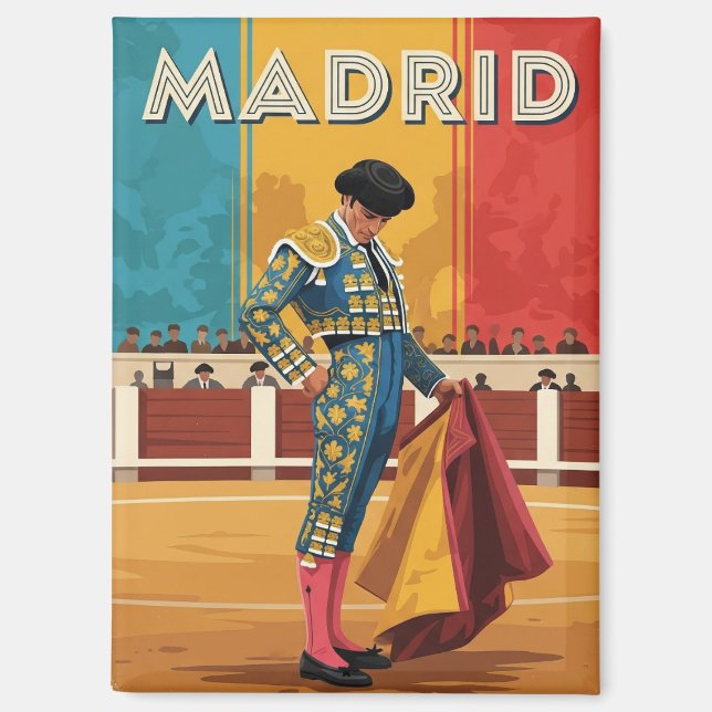 Madrid Stierkämpfer Spanien Reise Magnet (Vorderseite)