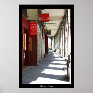 Madrid Street Print Poster
