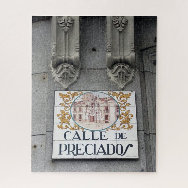 Madrid Street Sign - 16x20 - 520 Stk Jigsaw Puzzle (Vertikal)