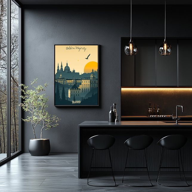 Madrid Sunrise - Royal City Silhouetten Poster (Von Creator hochgeladen)