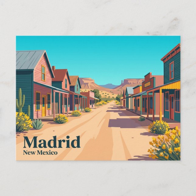 Madrid USA Postkarte (Vorderseite)