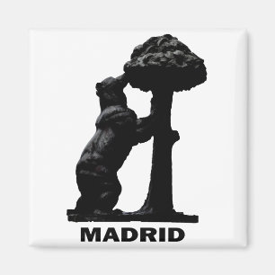 Madrider Bär und Madrono Tree Magnet