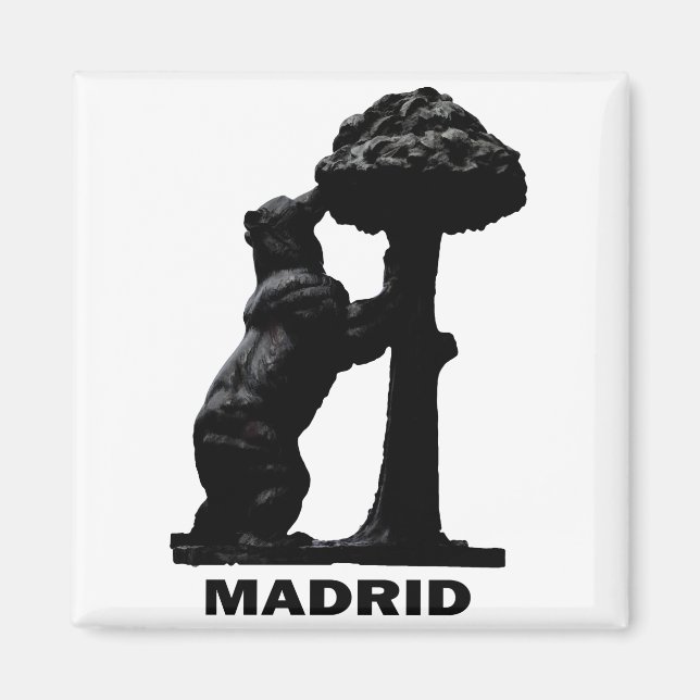 Madrider Bär und Madrono Tree Magnet (Vorne)