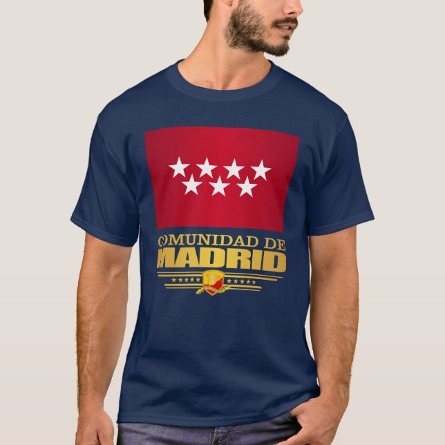 Madrider Flagge T-Shirt (Vorderseite)