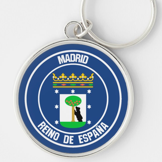 Madrider RundEmblem Schlüsselanhänger (Vorne)