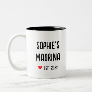 Madrina-Vorschlag auf Spanisch Zweifarbige Tasse